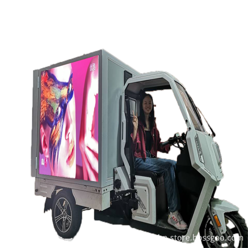 Easy Install P4.8 Tricycle LED Panel - Waterproof IP65 Scooter Billboard Cabinet for Advertising